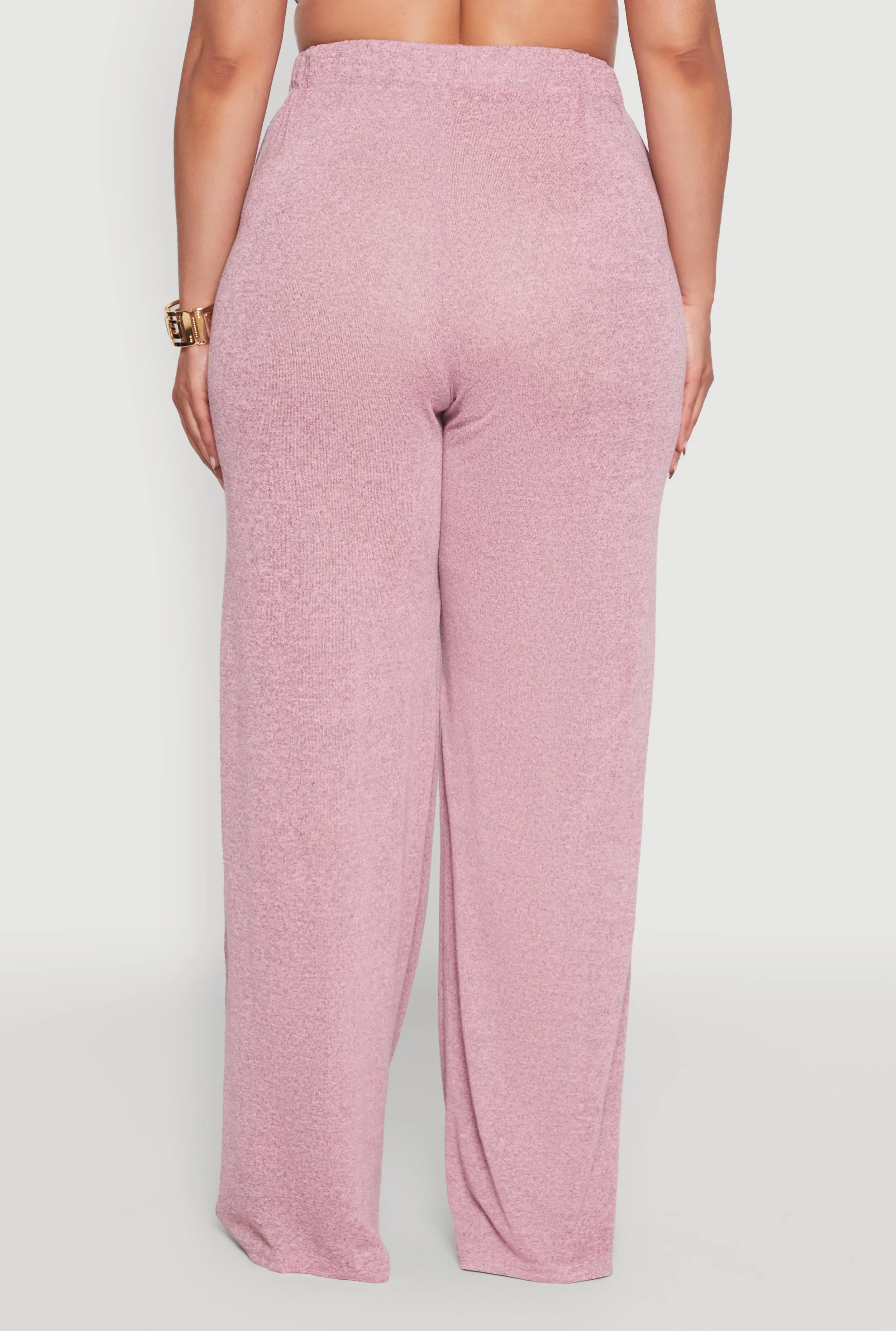 Plus Size Daisy High Waisted Wide Leg Palazzo Pants sold by Rainbow product image thumbnail 5