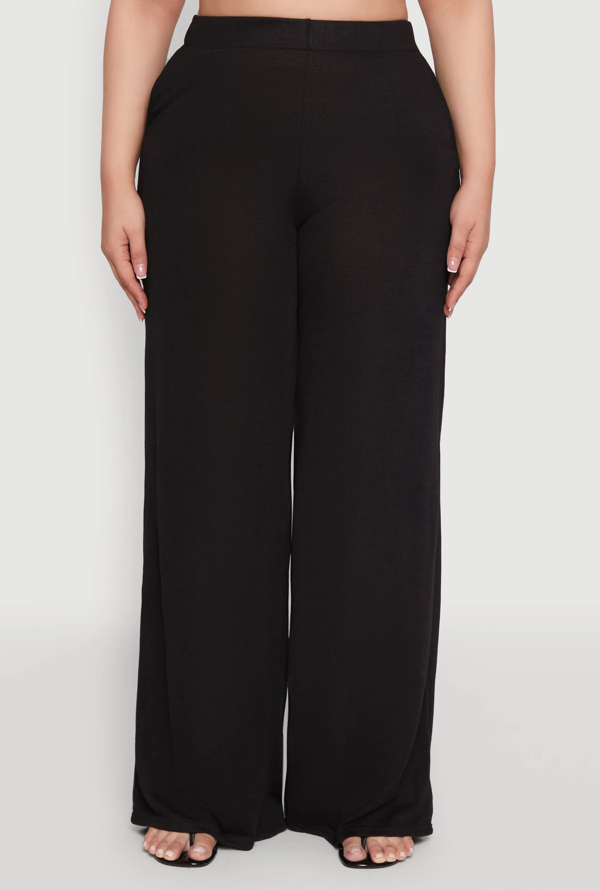 Plus Size Daisy High Waisted Wide Leg Palazzo Pants sold by Rainbow product image thumbnail 3