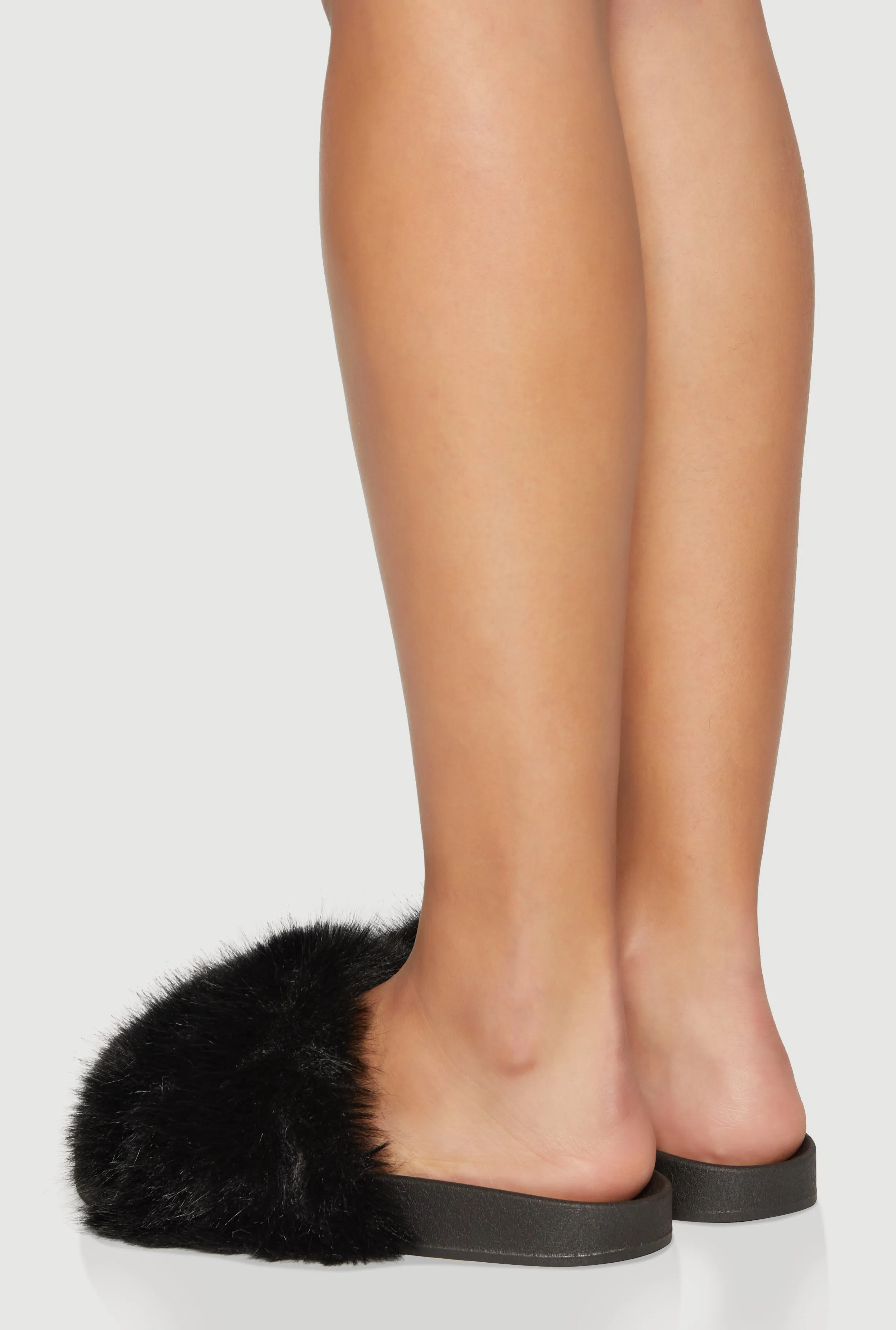Faux Fur Band Slide Sandals sold by Rainbow product image thumbnail 3