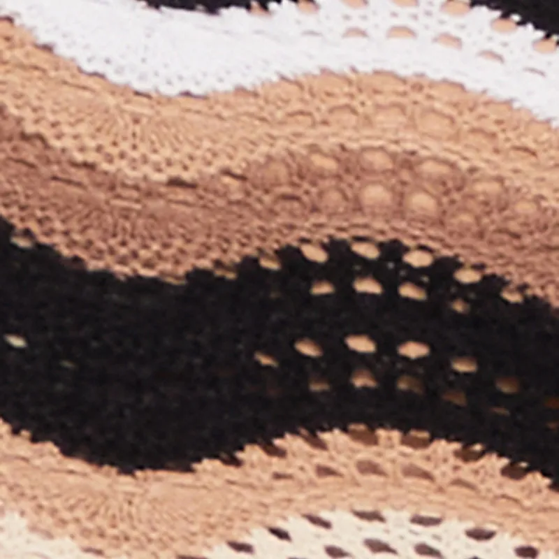 Wavy Stripe Crochet Halter Dress sold by Rainbow product image thumbnail 4