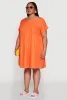 Plus Size Chic Sundress with Pockets and Scoop Neck sold by Rainbow