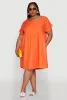 Plus Size Chic Sundress with Pockets and Scoop Neck sold by Rainbow