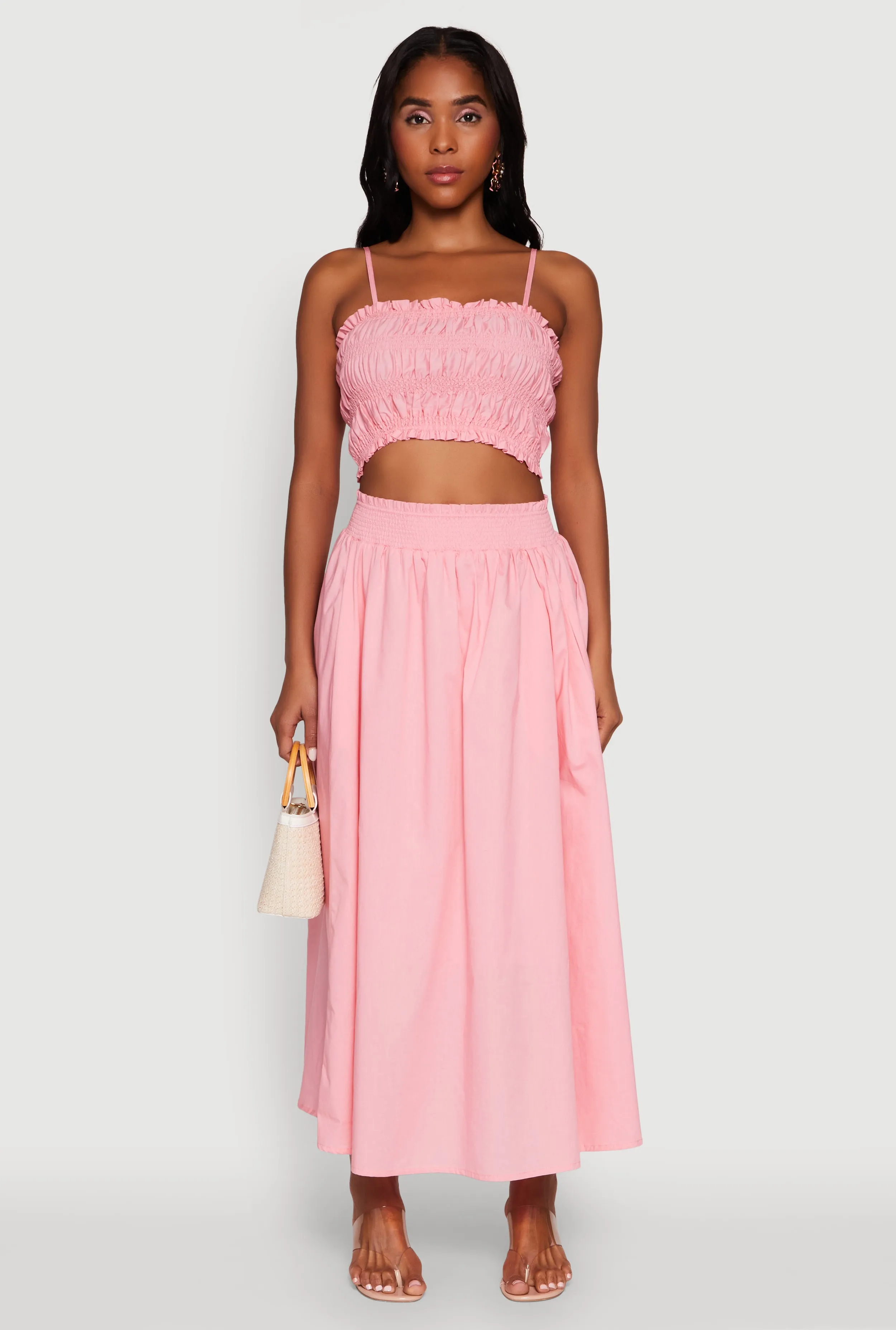 Chic Sleeveless Cami with Square Neck and Cropped Hem sold by Rainbow product image thumbnail 3