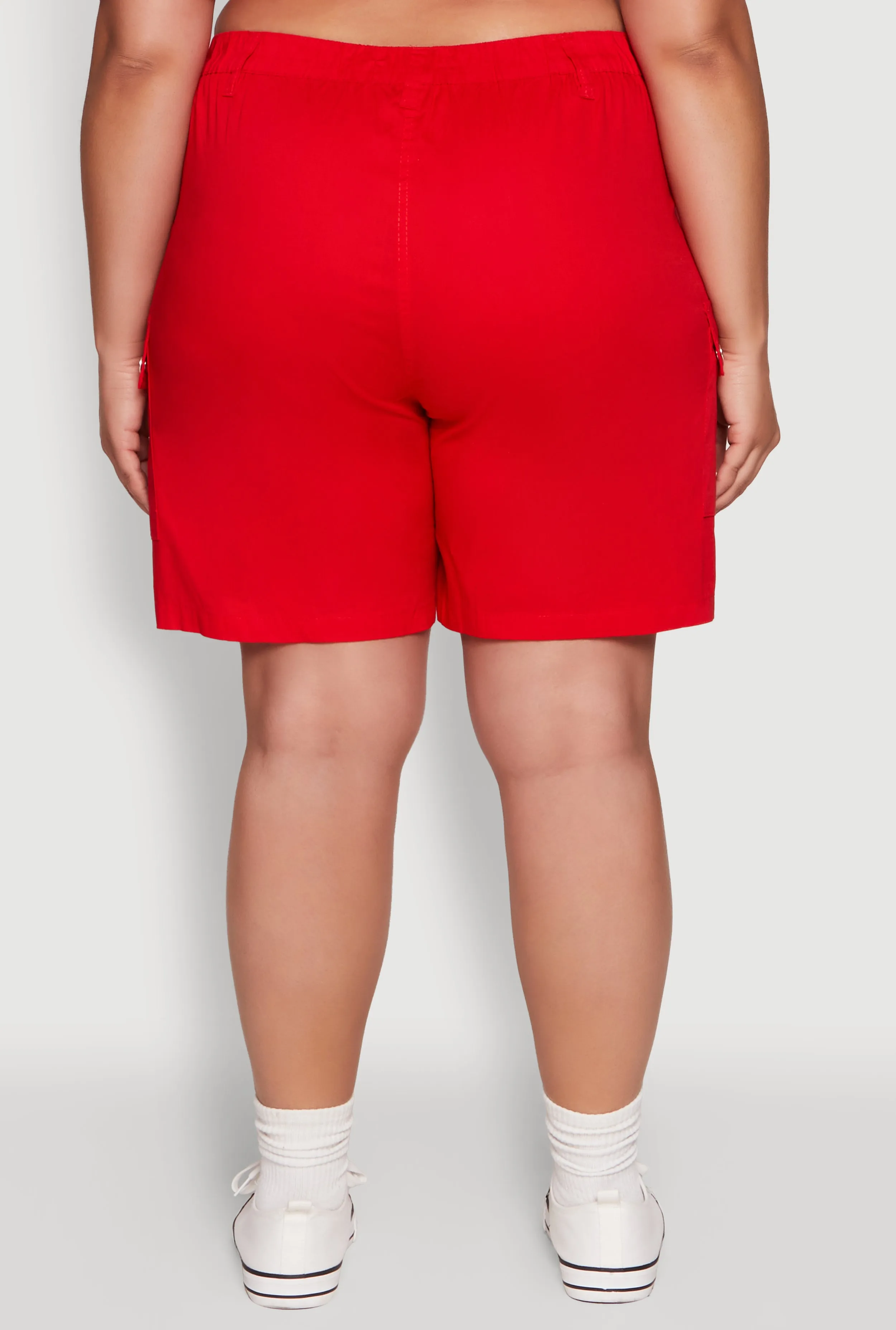 Plus Size Stylish High Waisted Cargo Shorts sold by Rainbow product image thumbnail 5