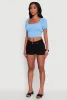 Peasant Top with Puff Sleeves and Scoop Neck sold by Rainbow