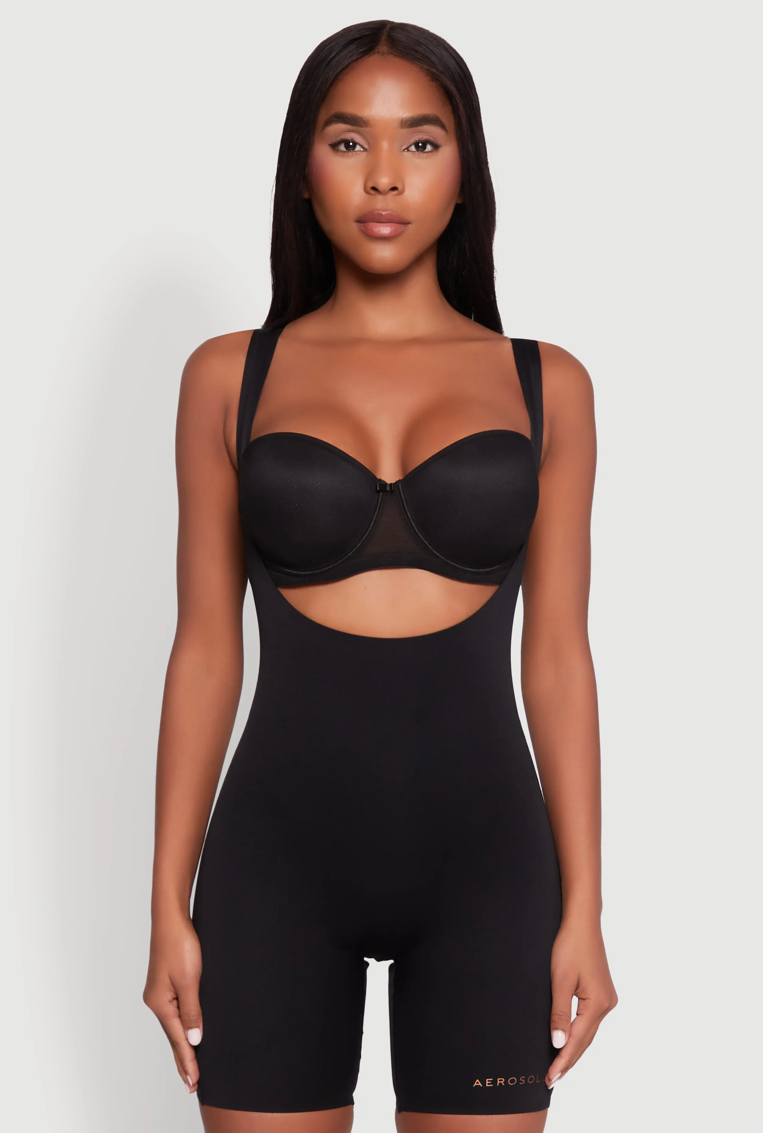 Mid Thigh Shapewear Bodysuit sold by Rainbow