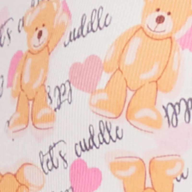 Plus Size Lets Cuddle Teddy Bear Pajama Romper sold by Rainbow product image thumbnail 4