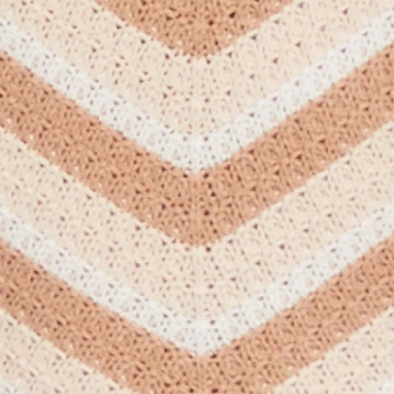 Trendy Crochet Chevron Halter Bodycon Dress sold by Rainbow product image thumbnail 4