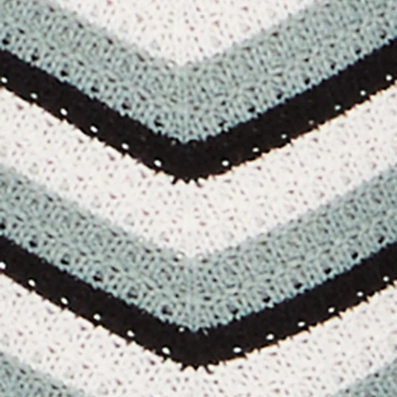 Trendy Crochet Chevron Halter Bodycon Dress sold by Rainbow product image thumbnail 4