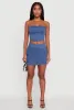 High Waisted Mini Skirt with Cargo Pocket and Zip Back sold by Rainbow
