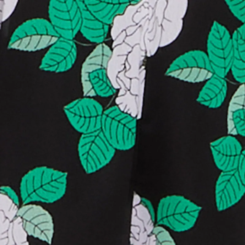 Chiffon Floral Print V Neck Wrap Romper with Belt sold by Rainbow product image thumbnail 4