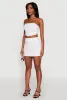 Trendy Corset Tube Top with Cropped Hem sold by Rainbow