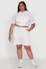 Plus Size Stylish High Waisted Cargo Shorts sold by Rainbow