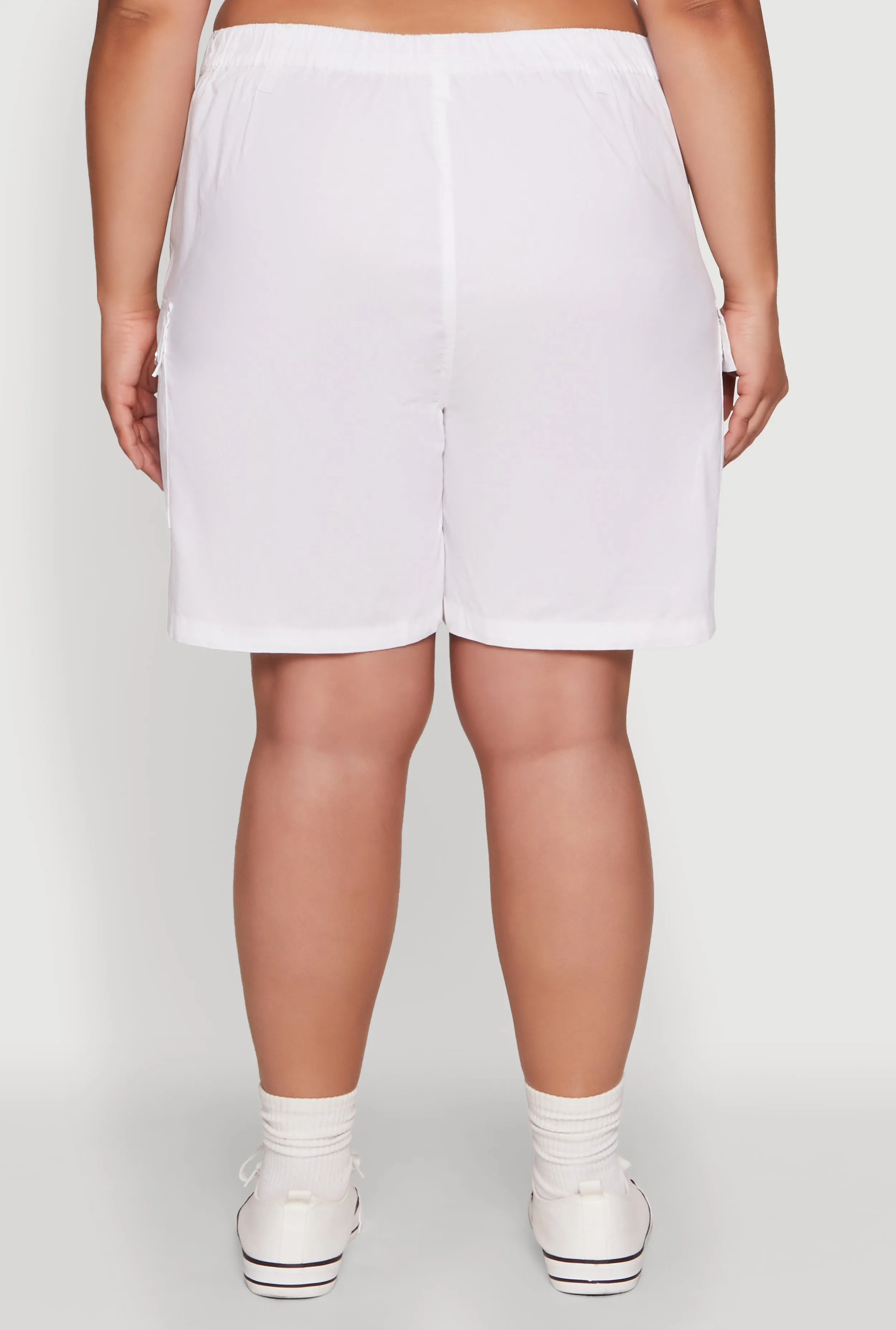 Plus Size Stylish High Waisted Cargo Shorts sold by Rainbow product image thumbnail 5