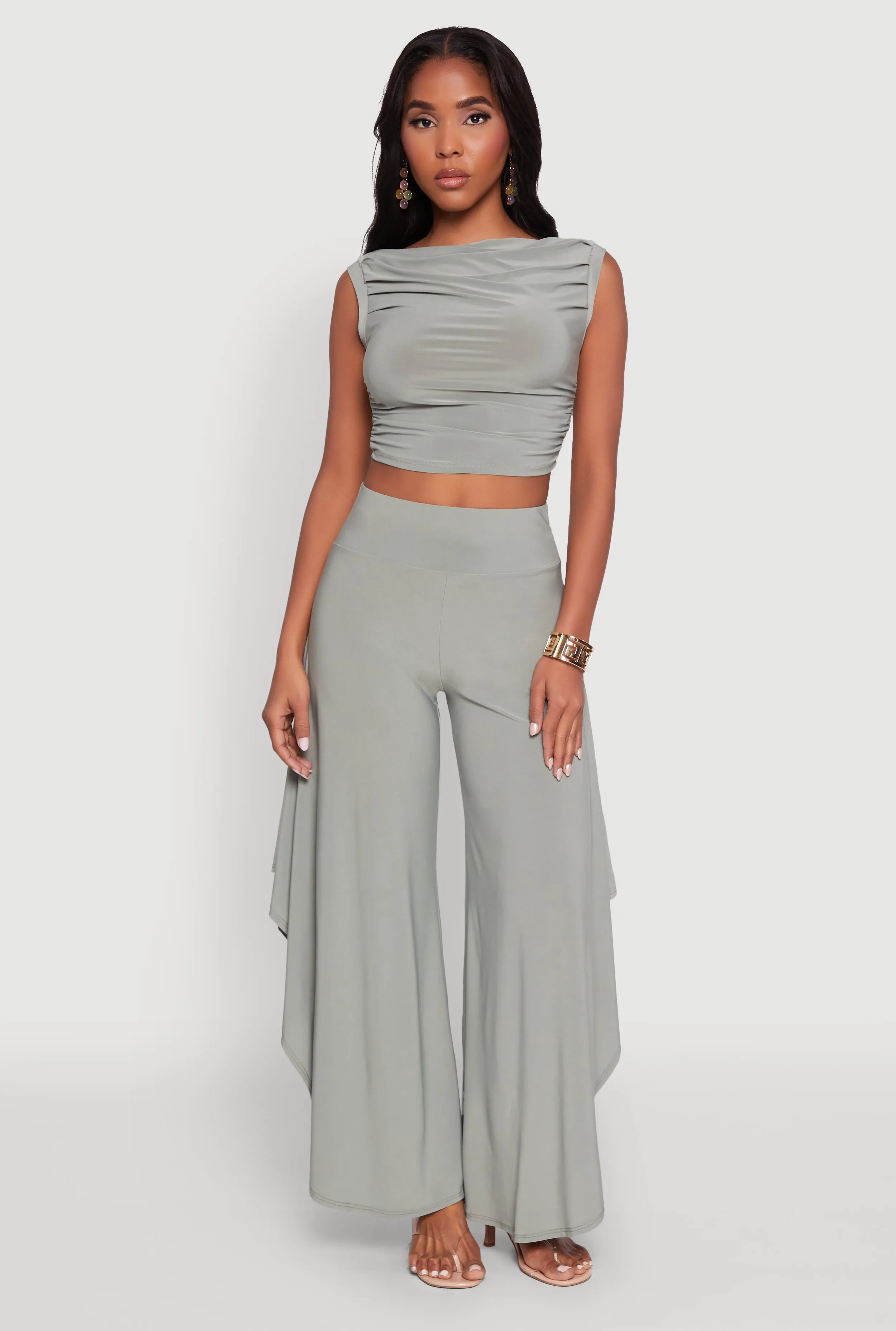 Chic Sleeveless Pleated Blouse sold by Rainbow product image thumbnail 2