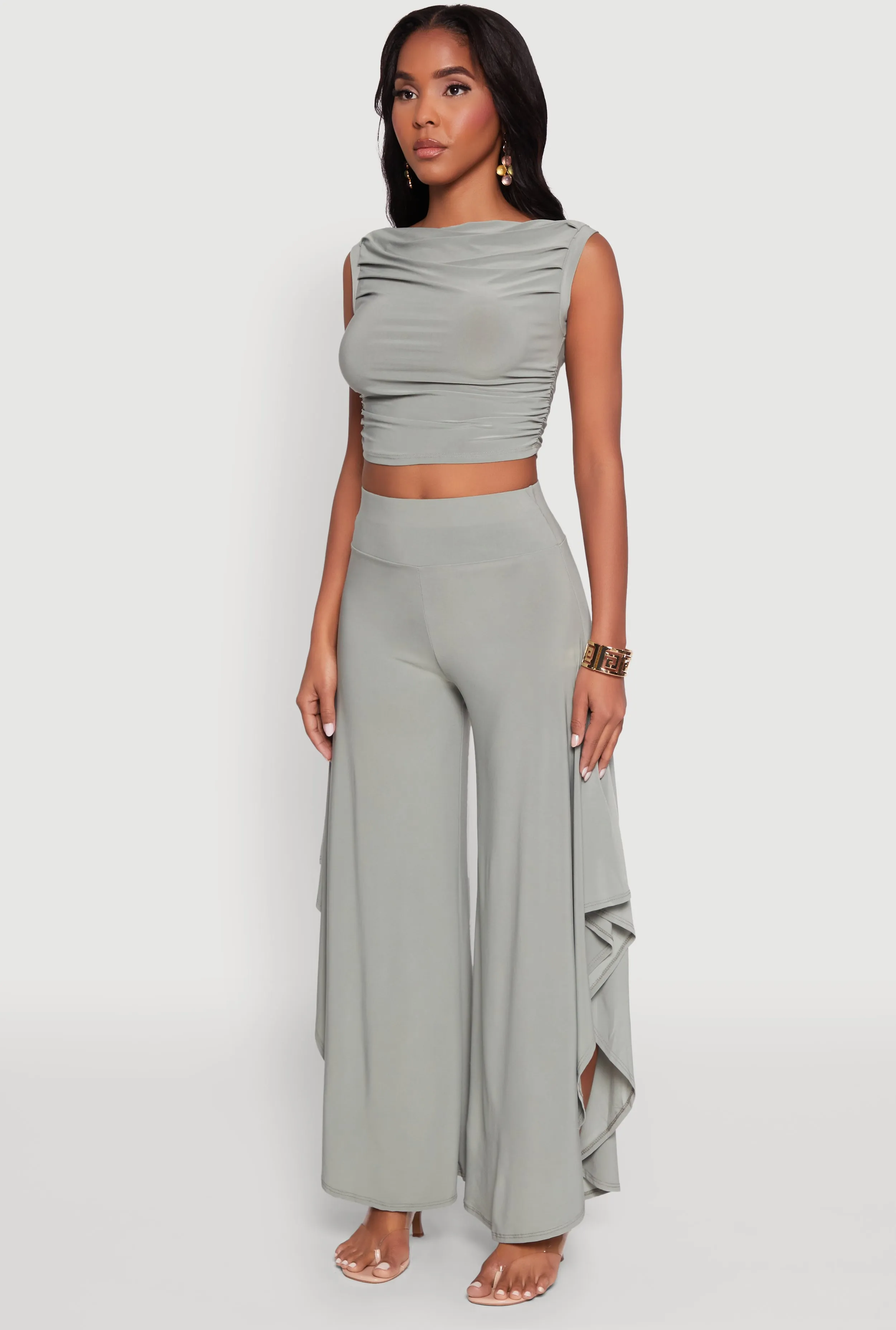 Chic Sleeveless Pleated Blouse sold by Rainbow product image thumbnail 5