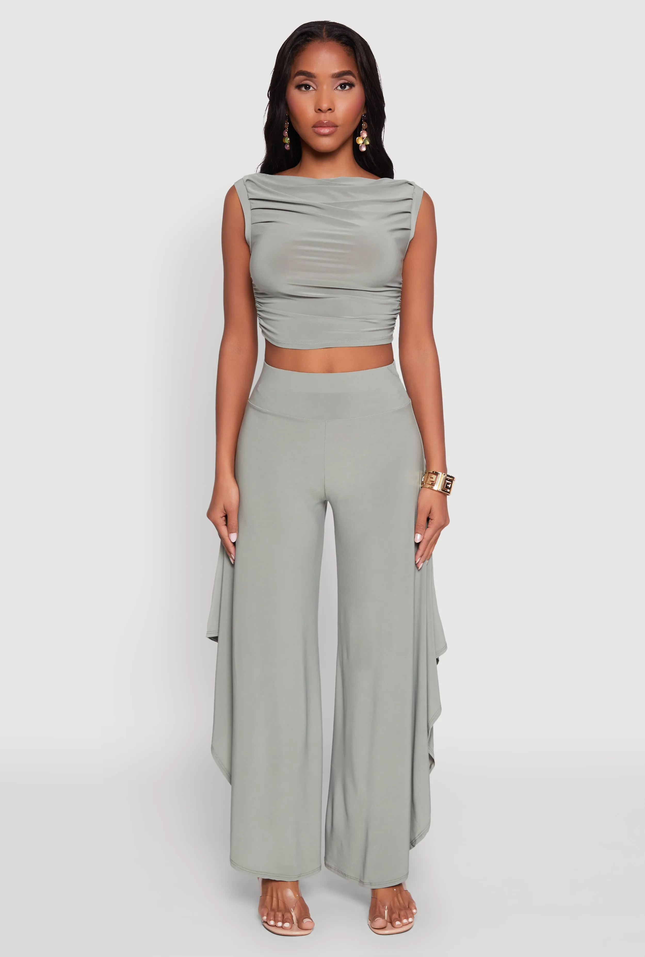 Chic Sleeveless Pleated Blouse sold by Rainbow product image thumbnail 3