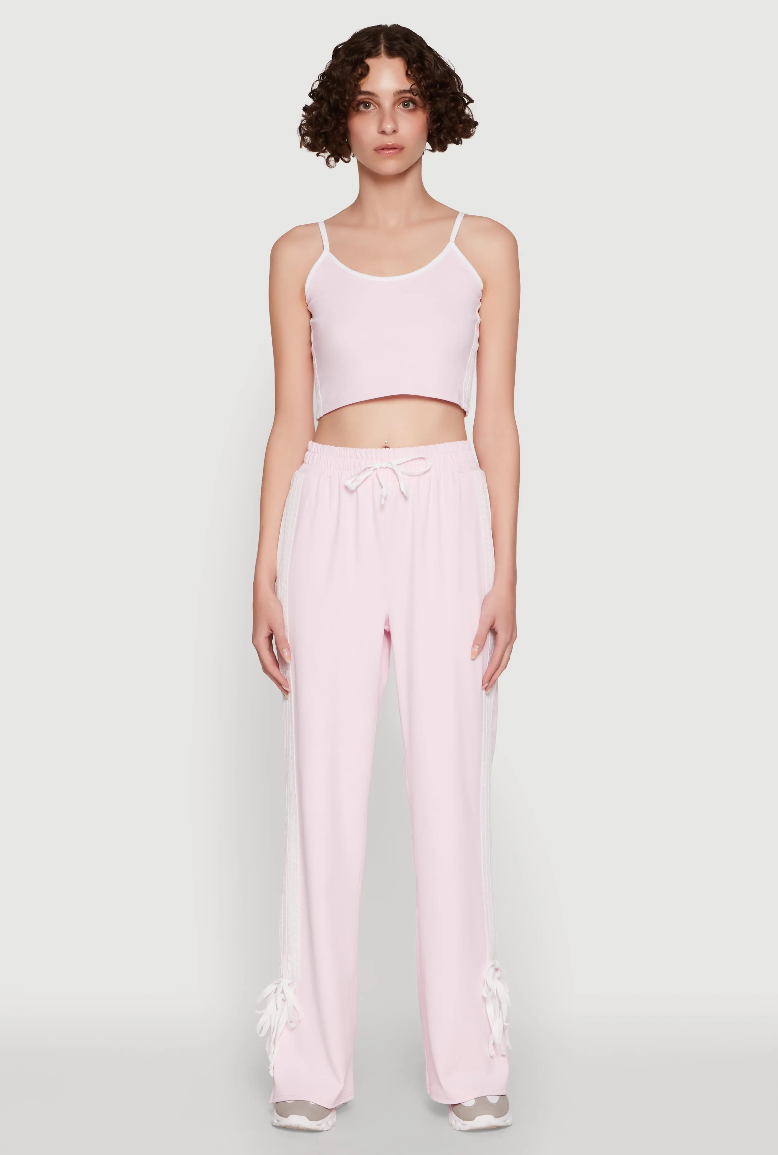 Stylish Varsity Stripe Active Pants with Side Slits sold by Rainbow product image thumbnail 2