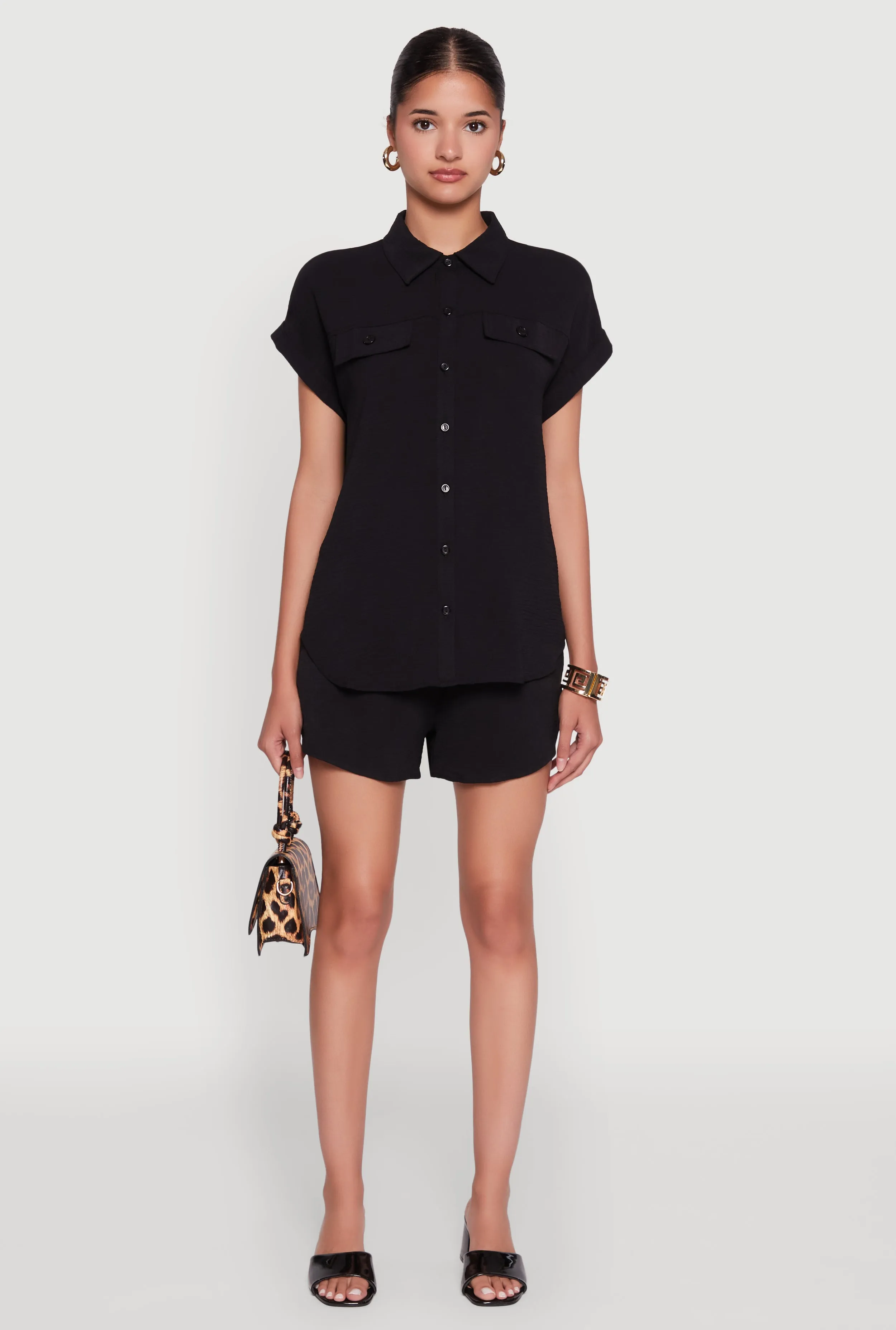 Stylish Crepe Knit Shorts for Casual & Trendy Looks sold by Rainbow