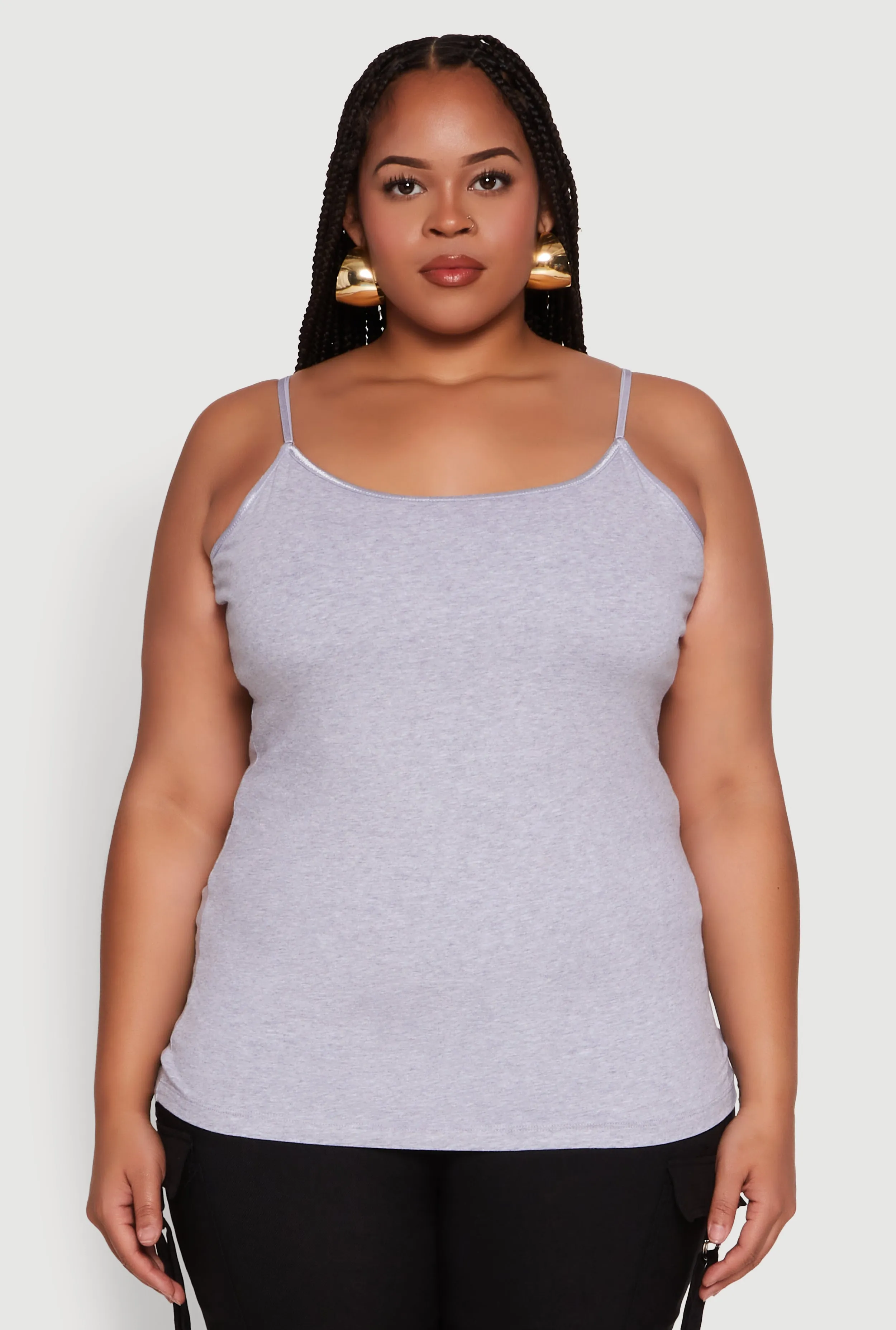 Plus Size Basic Shelf Bra Cami sold by Rainbow product image thumbnail 2