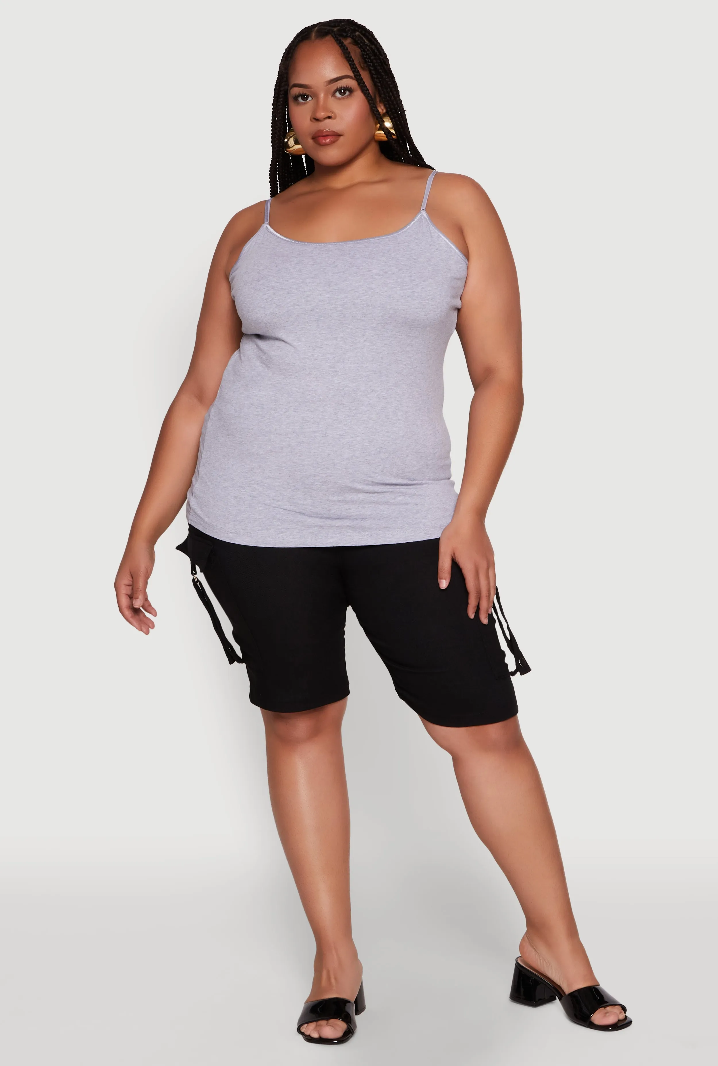 Plus Size Basic Shelf Bra Cami sold by Rainbow product image thumbnail 3