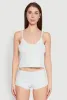 Lace Trim Henley Pajama Cami and Shorts Set sold by Rainbow