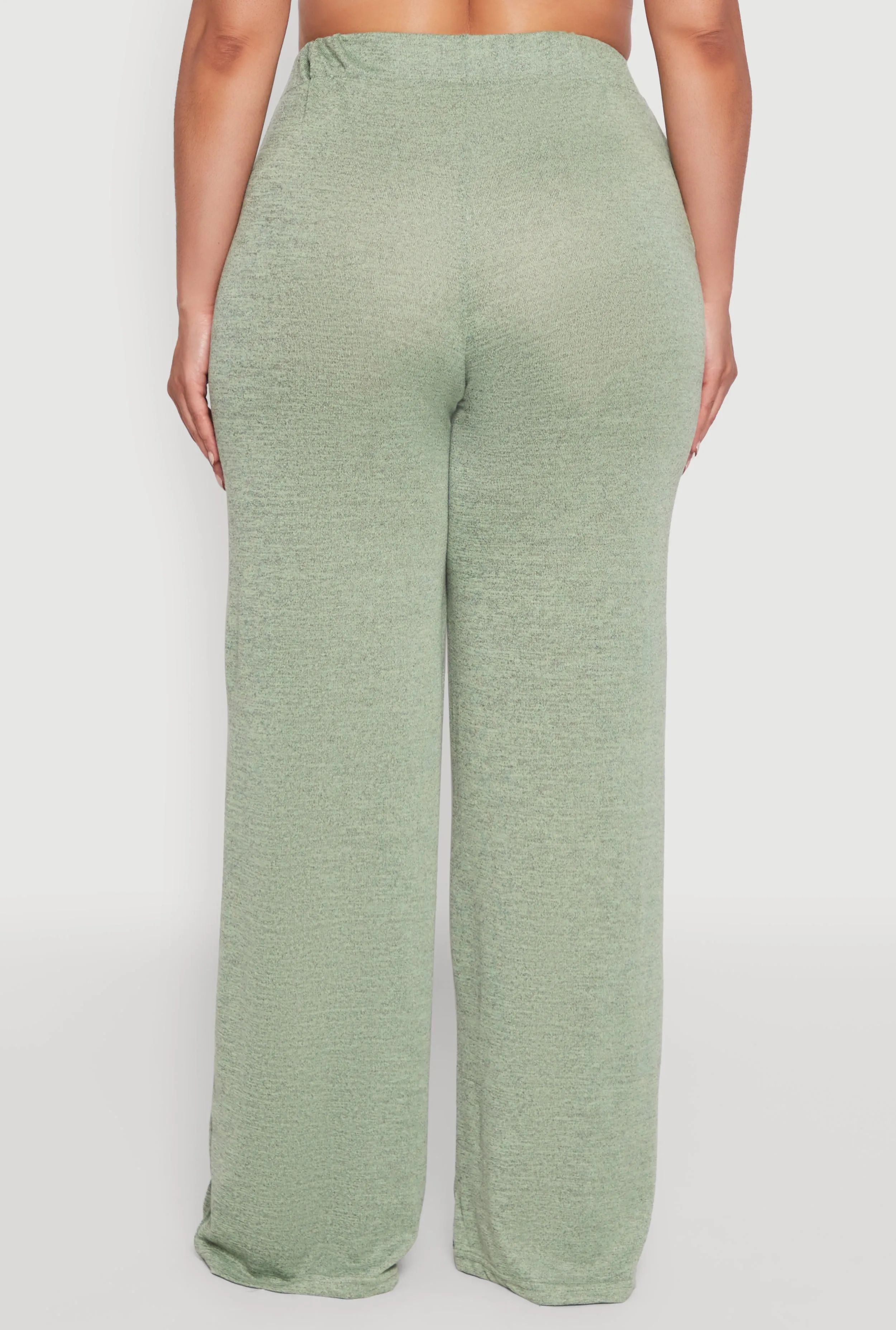 Plus Size Daisy High Waisted Wide Leg Palazzo Pants sold by Rainbow product image thumbnail 5