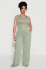 Plus Size Daisy High Waisted Wide Leg Palazzo Pants sold by Rainbow