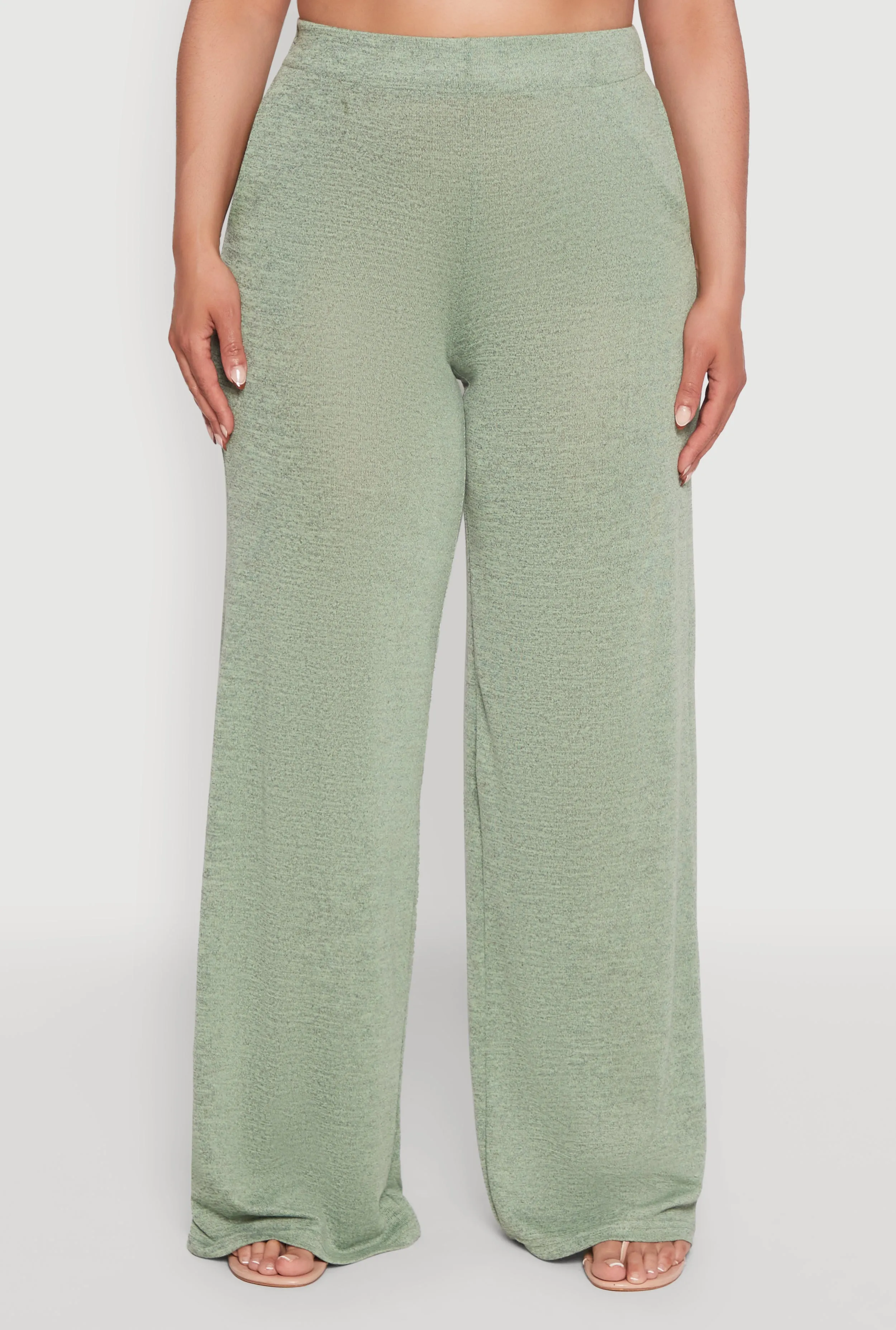 Plus Size Daisy High Waisted Wide Leg Palazzo Pants sold by Rainbow product image thumbnail 3