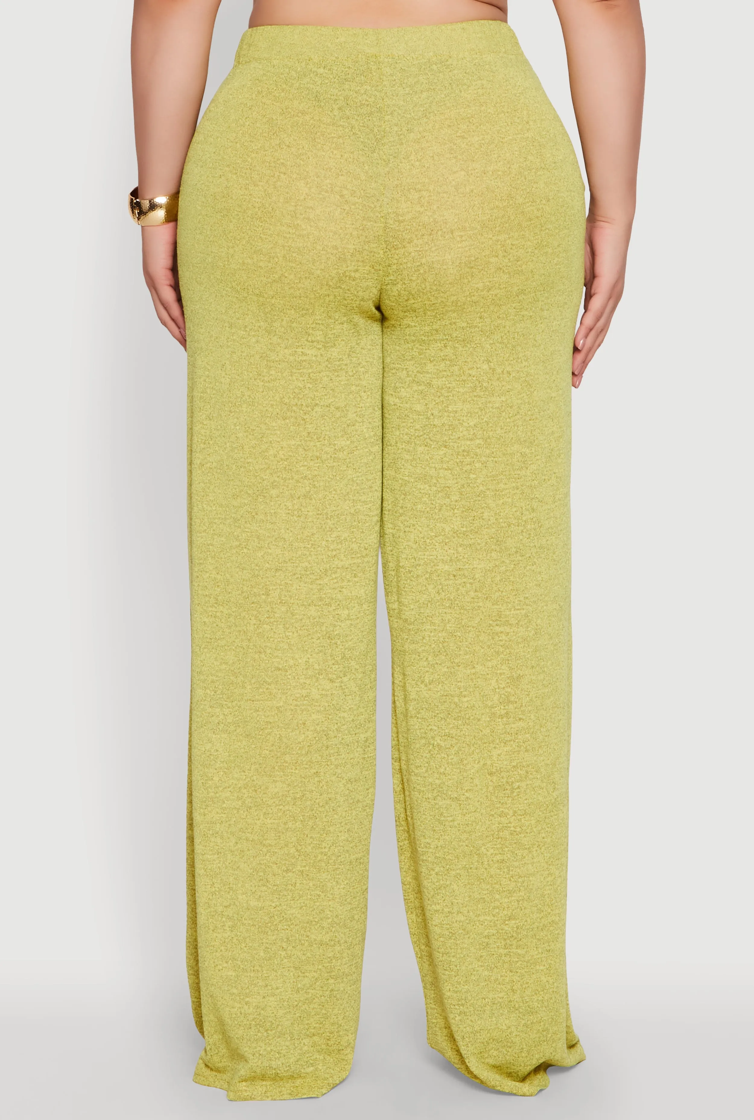 Plus Size Daisy High Waisted Wide Leg Palazzo Pants sold by Rainbow product image thumbnail 5