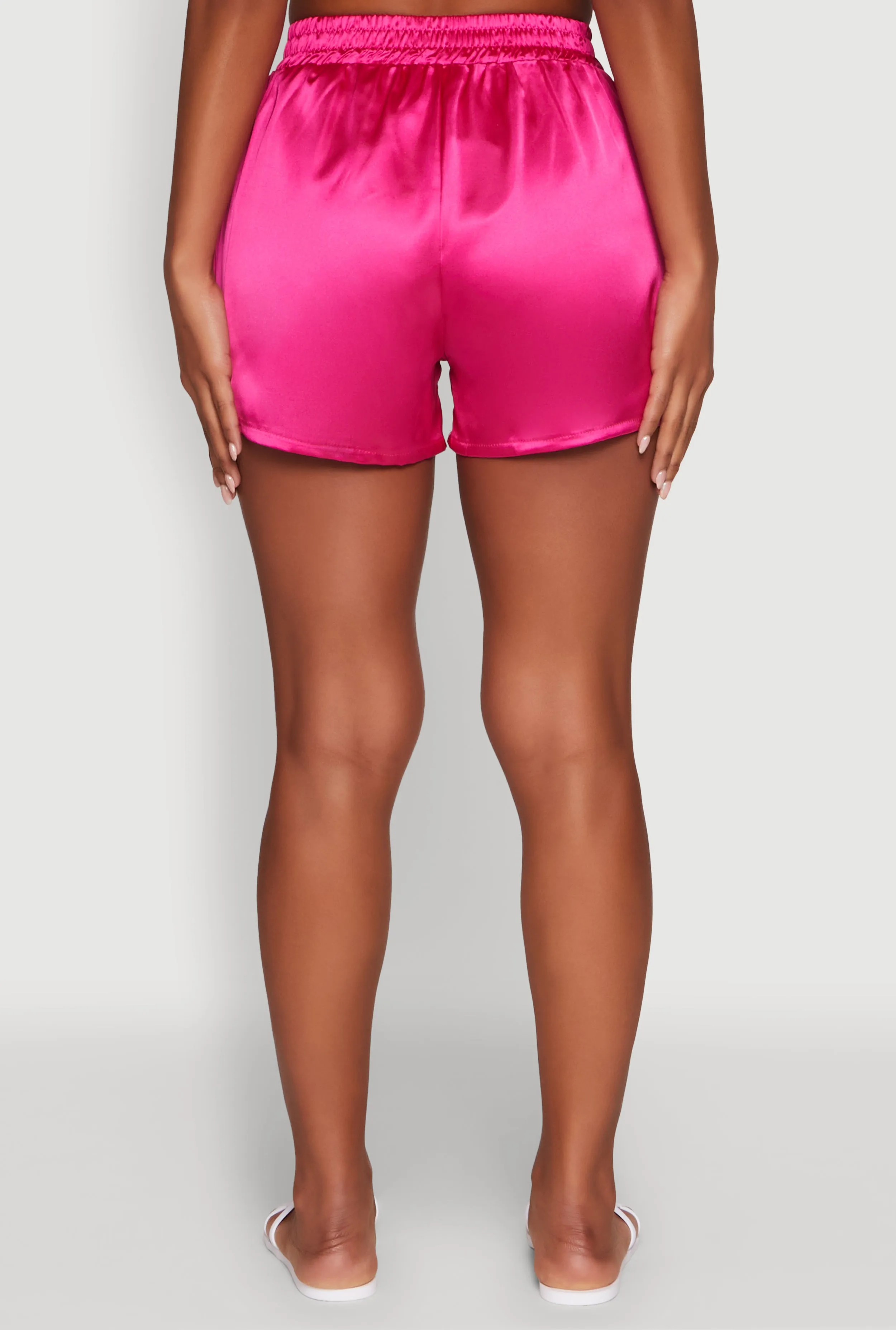 Chic Satin High Waisted Shorts sold by Rainbow product image thumbnail 5