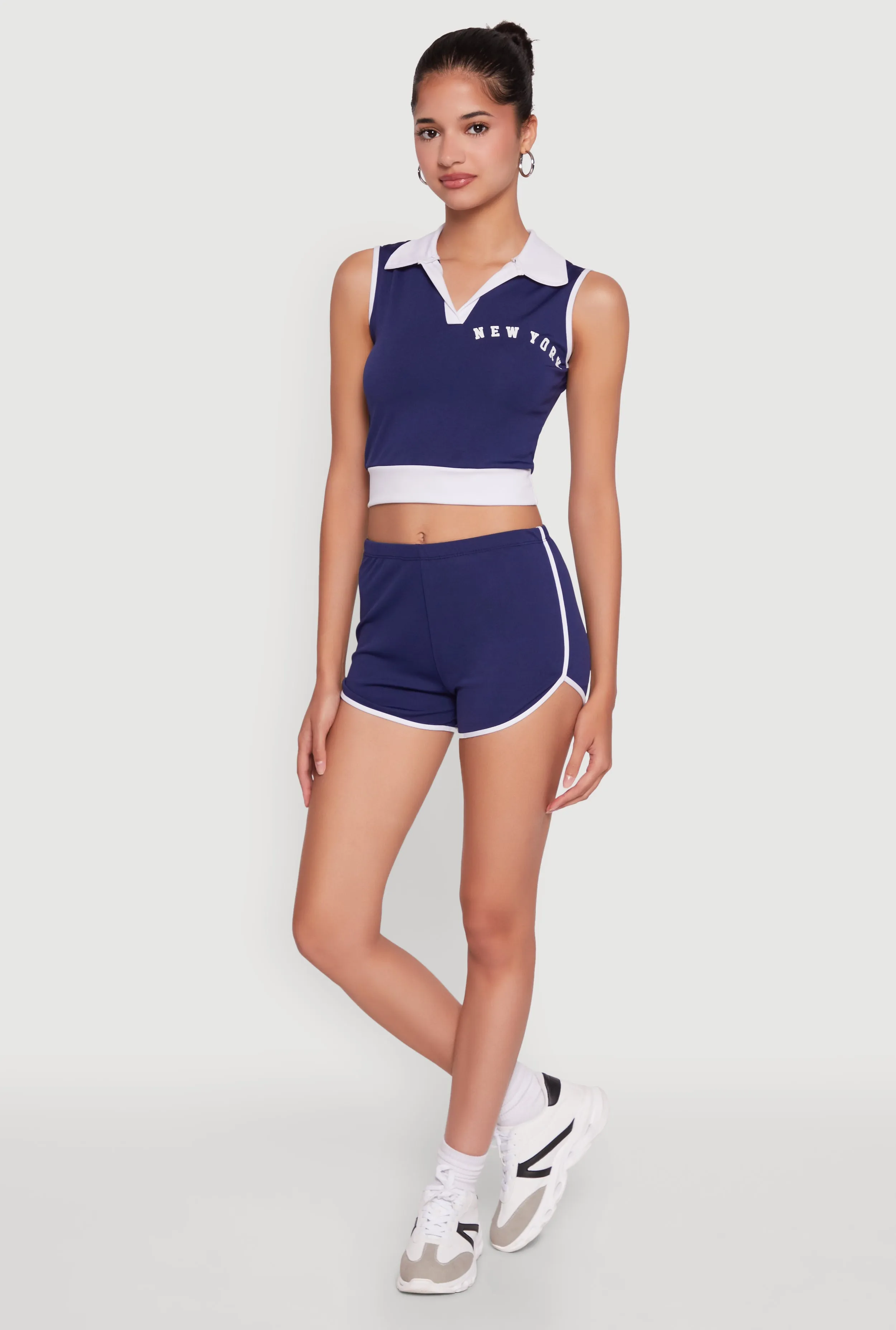 Trendy Contrast Trim Dolphin Shorts sold by Rainbow