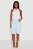 Daisy Trendy Mineral Wash High Waisted Denim Cargo Shorts sold by Rainbow