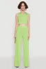 Daisy Sleeveless Collared Crop Top sold by Rainbow