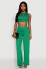 Daisy Sleeveless Collared Crop Top sold by Rainbow