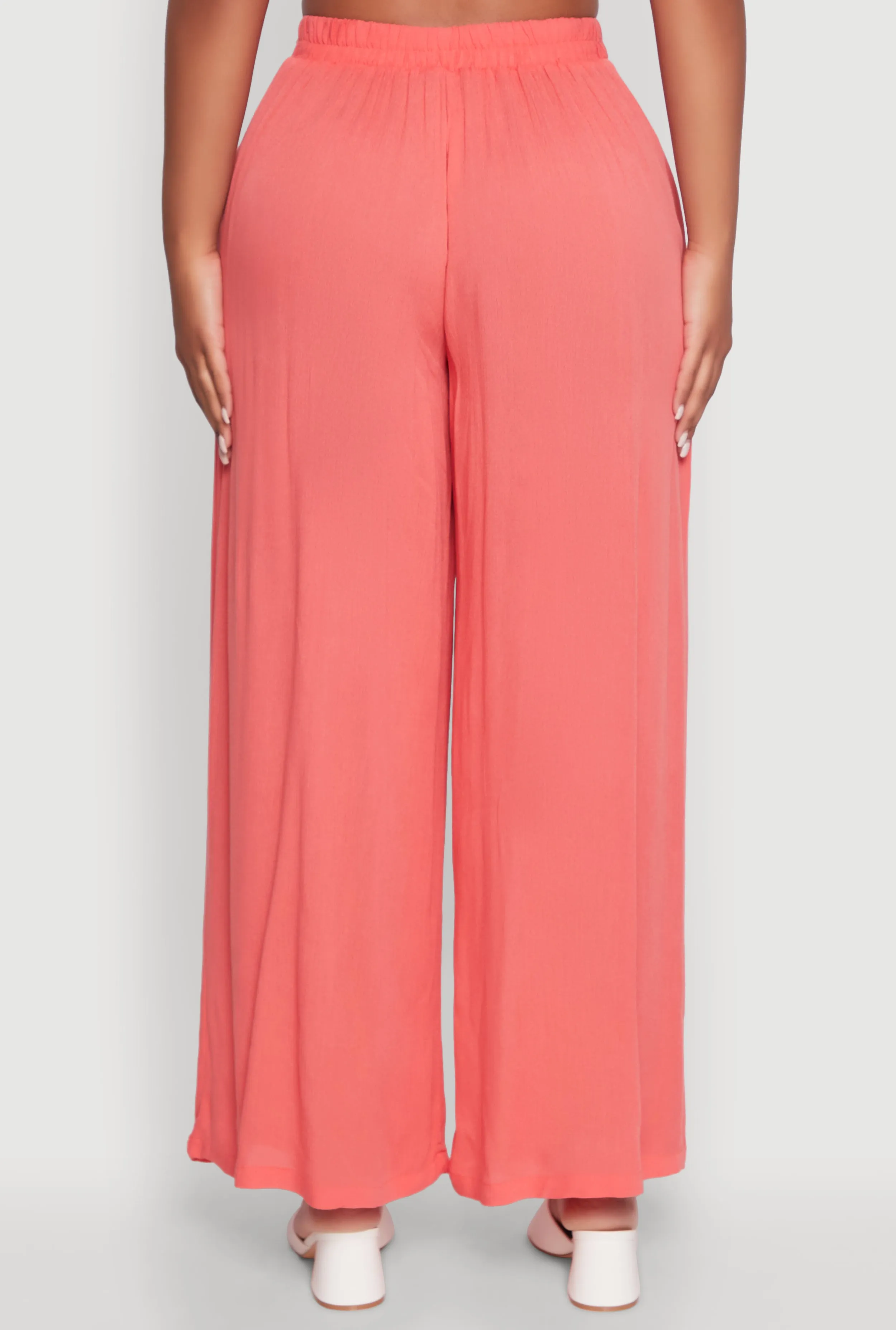 Stylish Gauze Knit High Waisted Palazzo Pants sold by Rainbow product image thumbnail 5