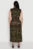 Plus Size Chic Sleeveless Shirt Dress with Tie Waist Belt sold by Rainbow