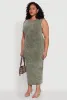 Plus Size Daisy Mineral Wash Maxi Tank Dress sold by Rainbow