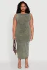 Plus Size Daisy Mineral Wash Maxi Tank Dress sold by Rainbow