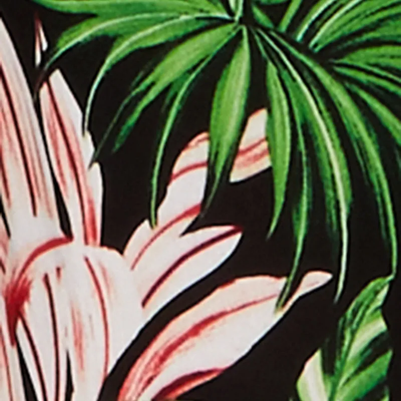 Plus Size Tropical Leaf Print Kimono with Open Front Classic Fit sold by Rainbow product image thumbnail 4