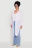 Plus Size Chic Mesh Long Sleeve Duster sold by Rainbow