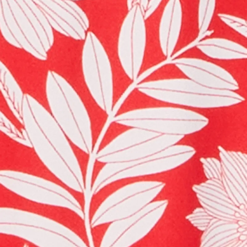 Plus Size Floral Print Half Button Shirt Dress with Tie Waist Belt sold by Rainbow product image thumbnail 4