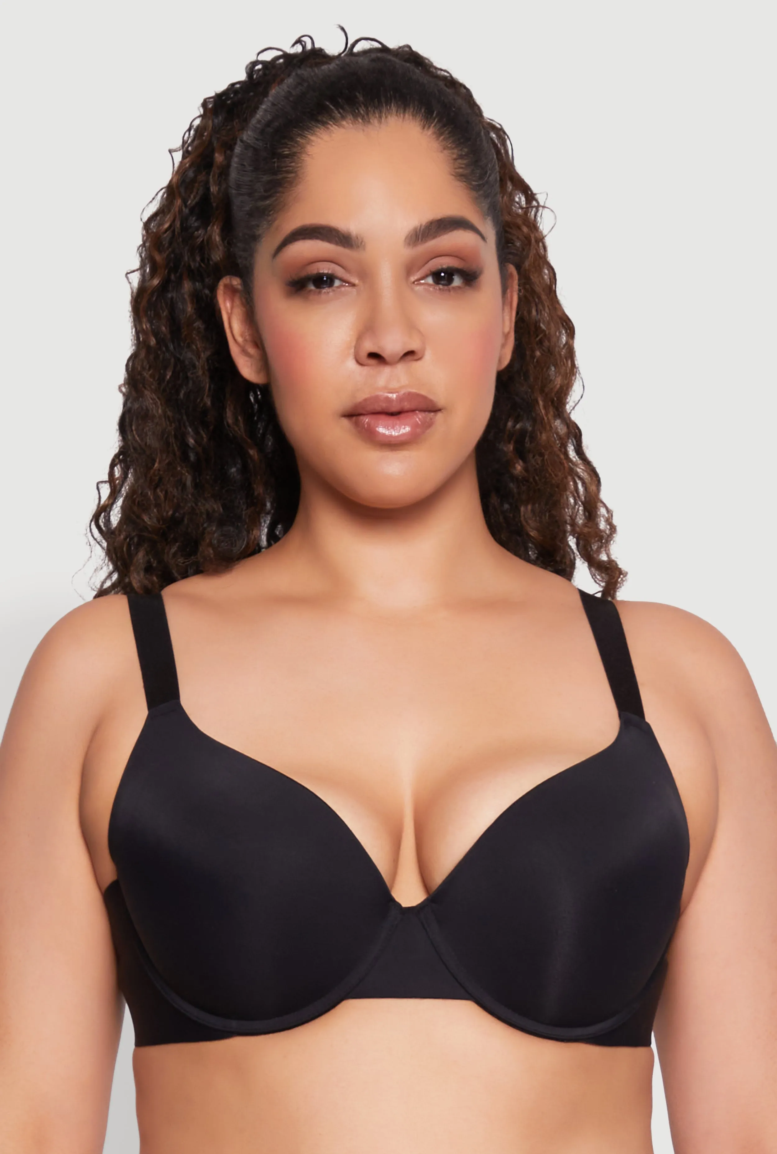 Plus Size Basic Plunge Bra sold by Rainbow