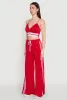 Trendy Scuba V Neck Bralette with Contrast Trim sold by Rainbow