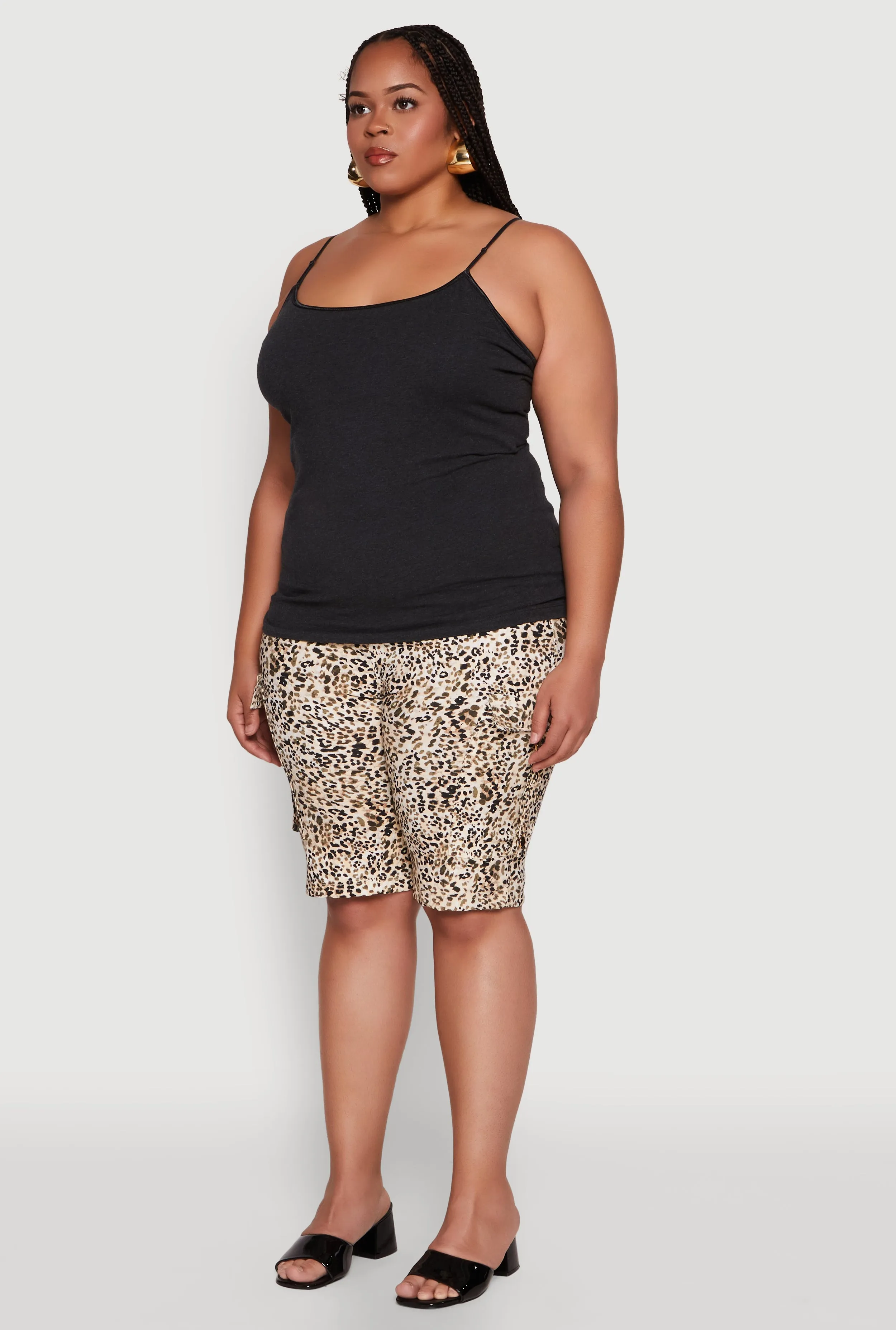 Plus Size Basic Shelf Bra Cami sold by Rainbow product image thumbnail 5