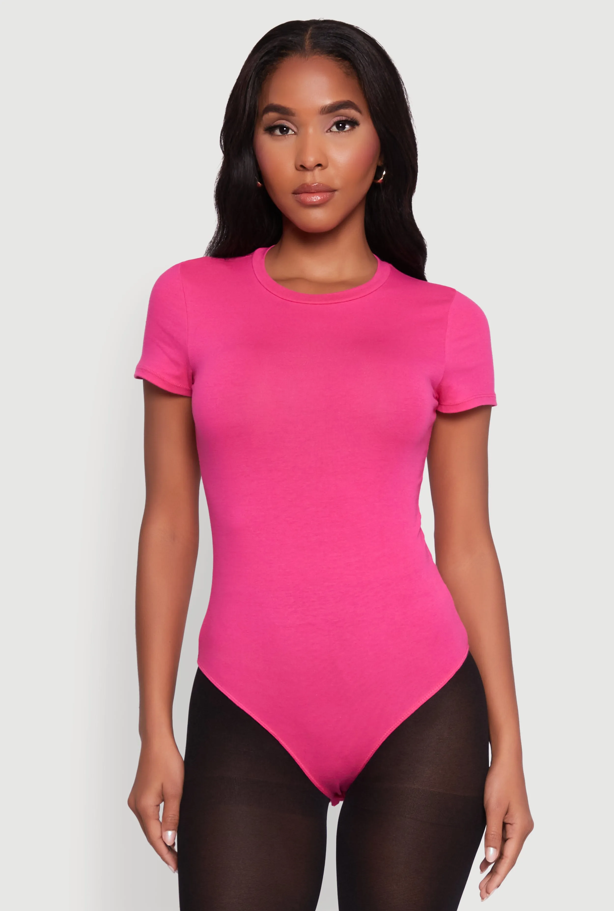Crew Neck Short Sleeve Bodysuit sold by Rainbow product image thumbnail 2