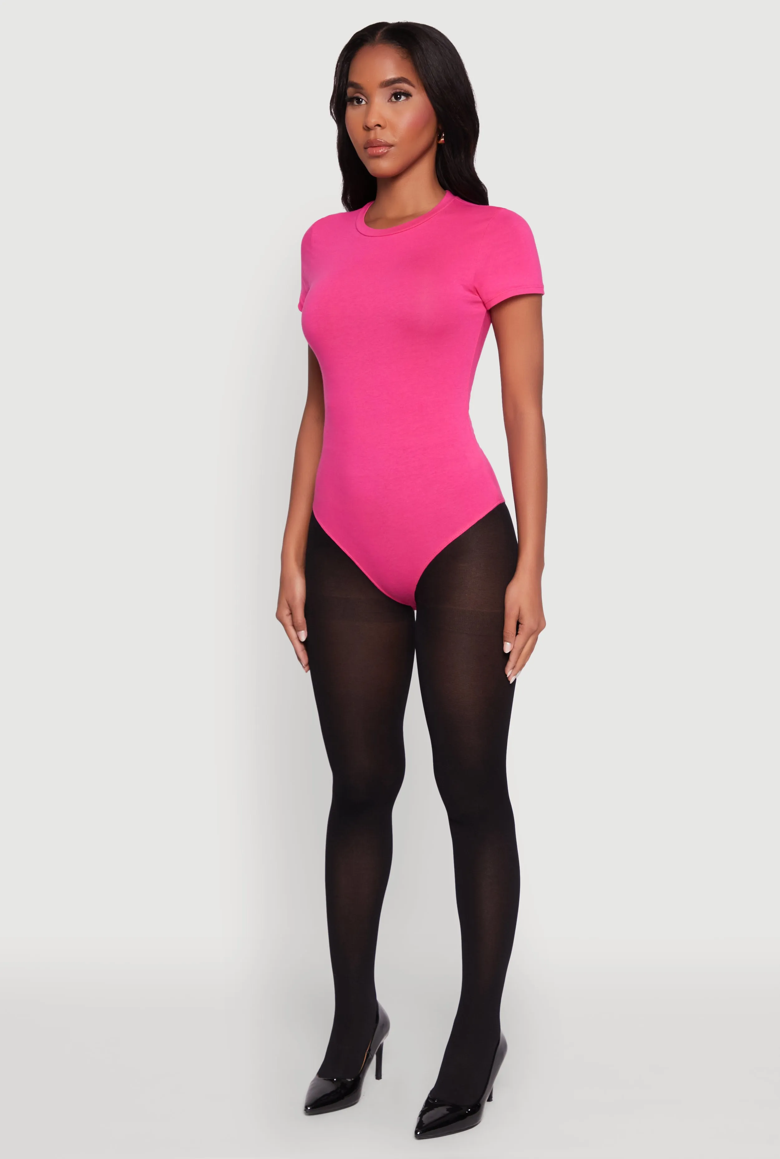 Crew Neck Short Sleeve Bodysuit sold by Rainbow product image thumbnail 5