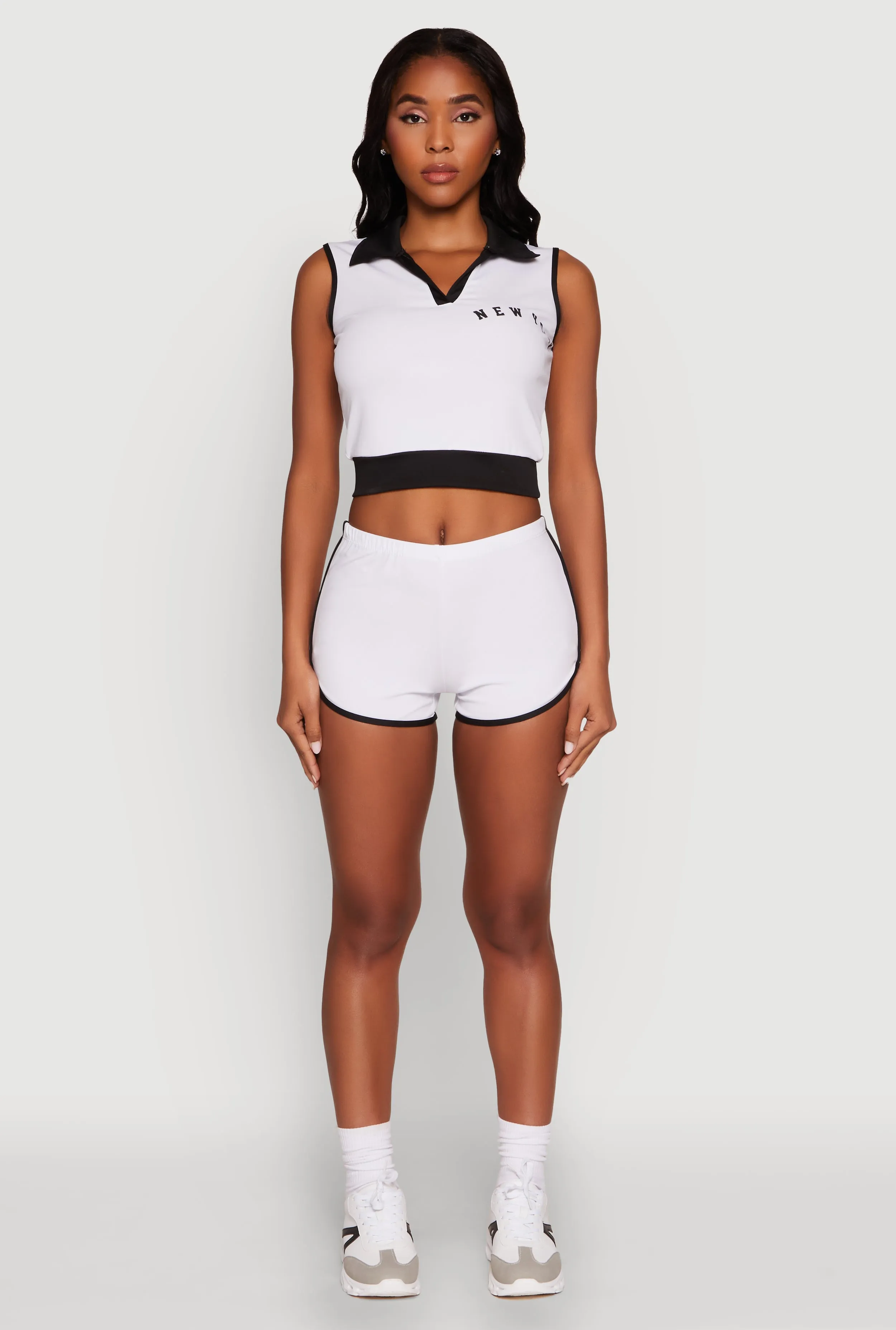 Trendy Contrast Trim Dolphin Shorts sold by Rainbow