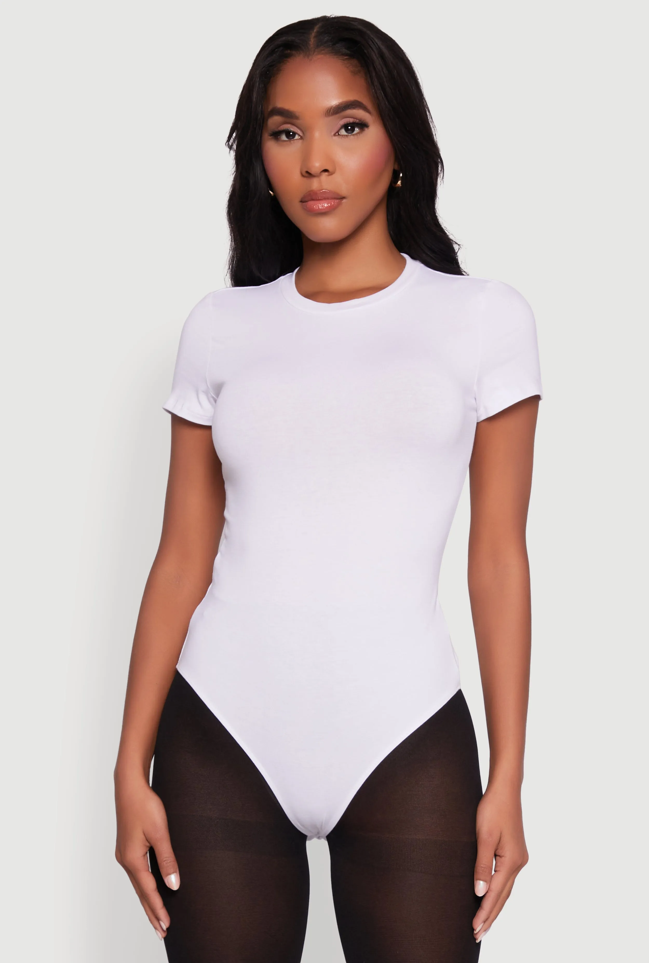 Crew Neck Short Sleeve Bodysuit sold by Rainbow product image thumbnail 2
