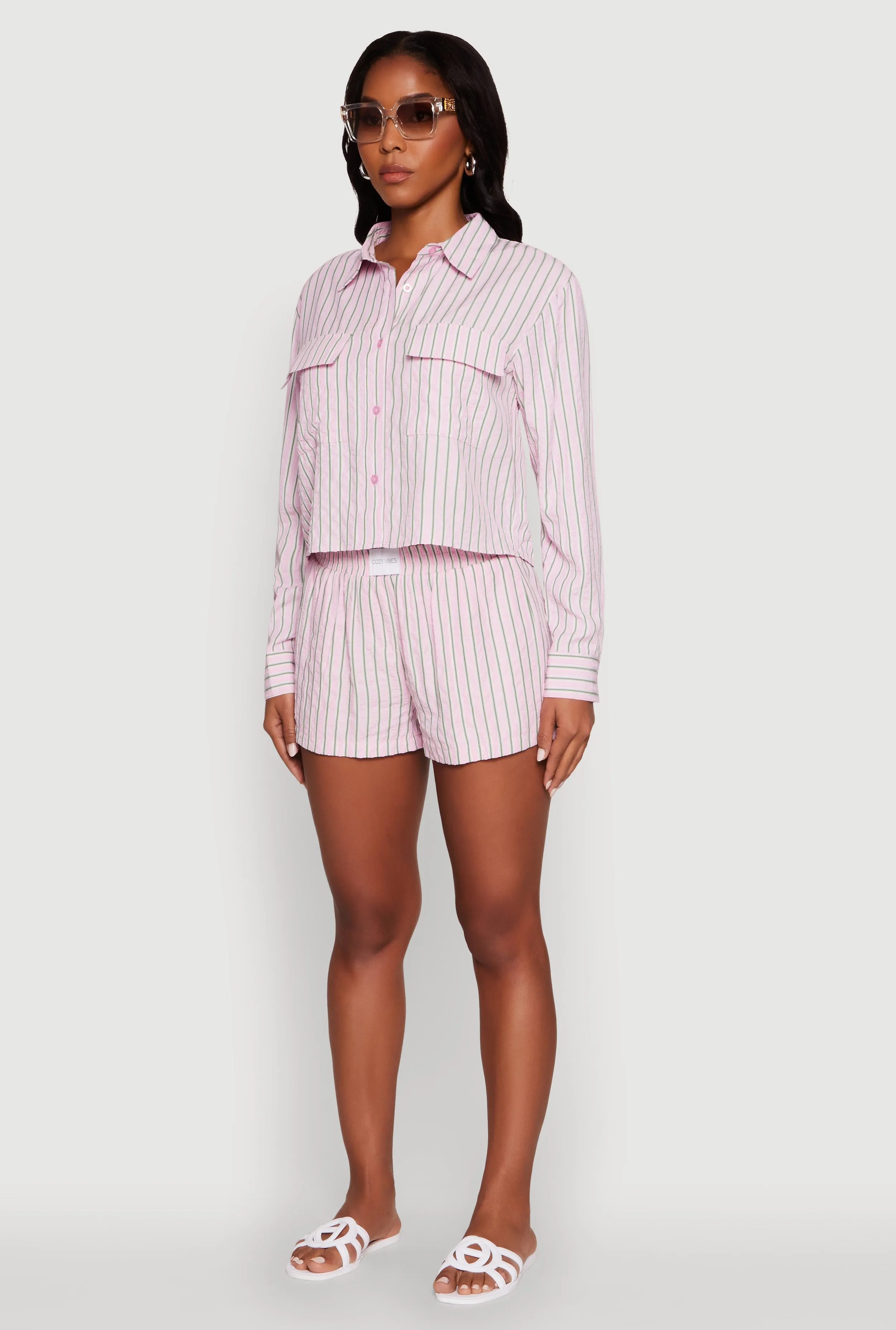 Iris Classic Fit Textured Knit Shirt with Flap Pocket sold by Rainbow product image thumbnail 5